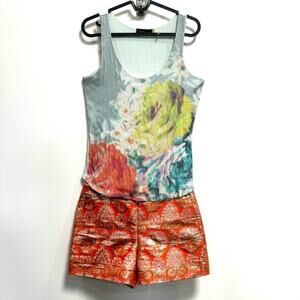 AREA Roses Sequin XS Tank Top